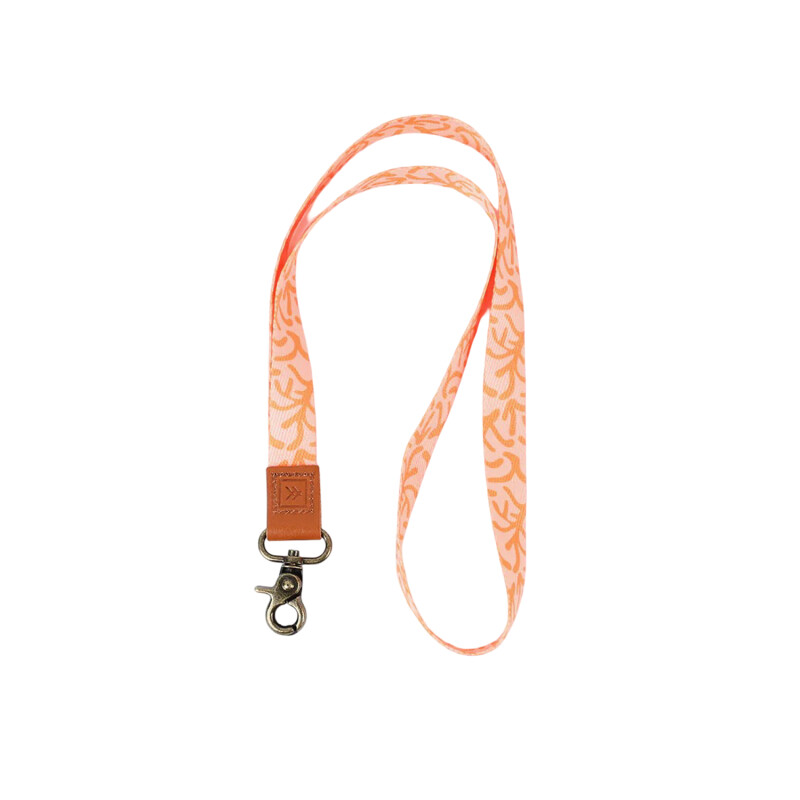 Llavero Thread Neck Lanyard - Coral Llavero Thread Neck Lanyard - Coral
