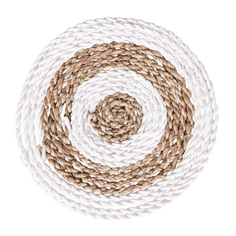 INDIVIDUAL 20 CM FIBRAS-NATURALES BLANCO FIBRAS