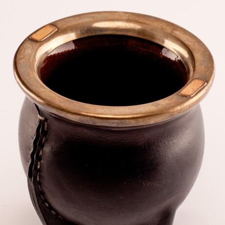Mate Cerámica Plata y Oro C2