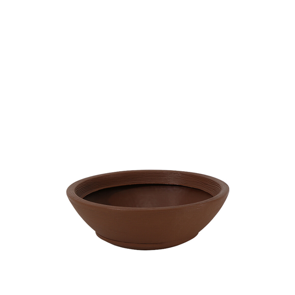 Maceta "INDI" Ø40 x 13cm. marrón con plato -TRAMONTINA - TD0321 