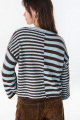Sweater Calipso Chocolate/Celeste
