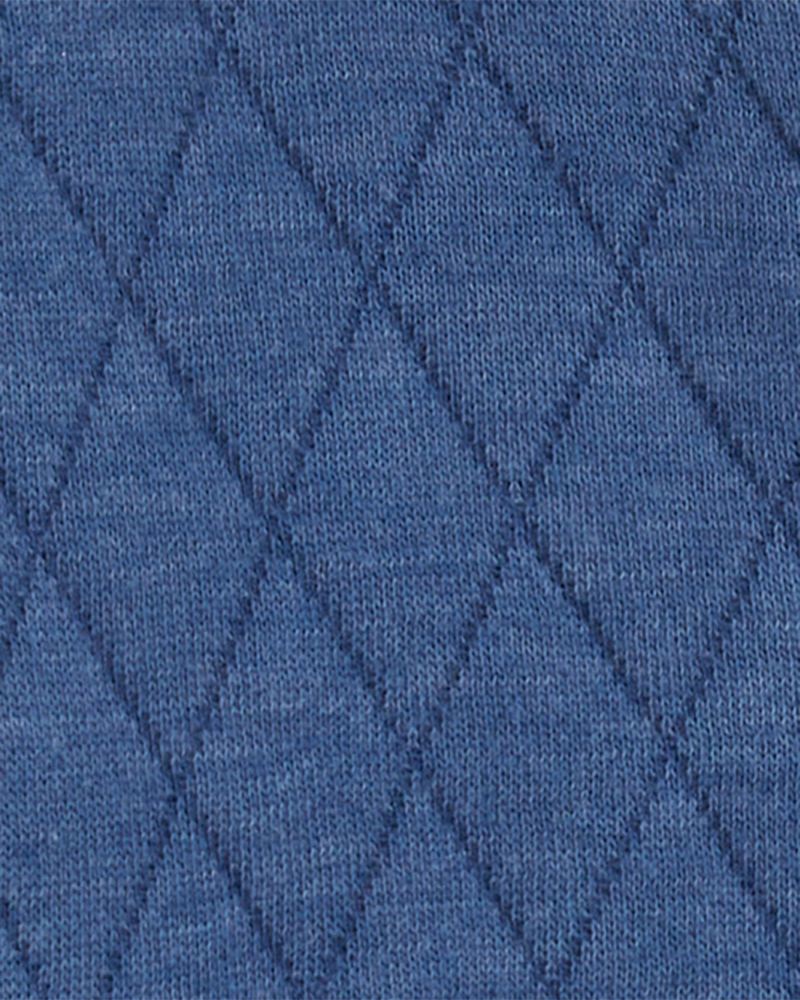 Campera de algodón, capitoneada, con capucha, azul Sin color