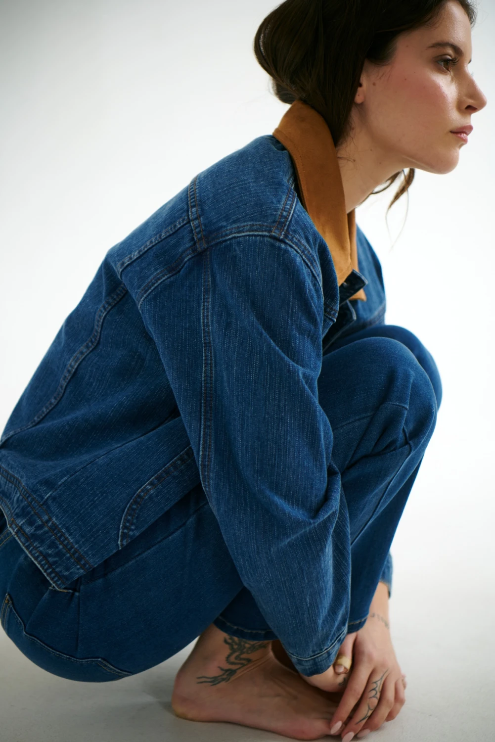 CHAQUETA JEAN CUELLO
