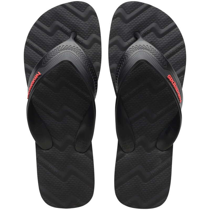 Sandalias Havaianas Track Waves Hombre Negro