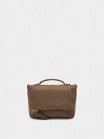 Bolso De Fiesta Con Solapa Efecto Piel taupe
