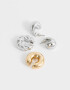Bijou Cuff Set De Aros Biplating - Dorado