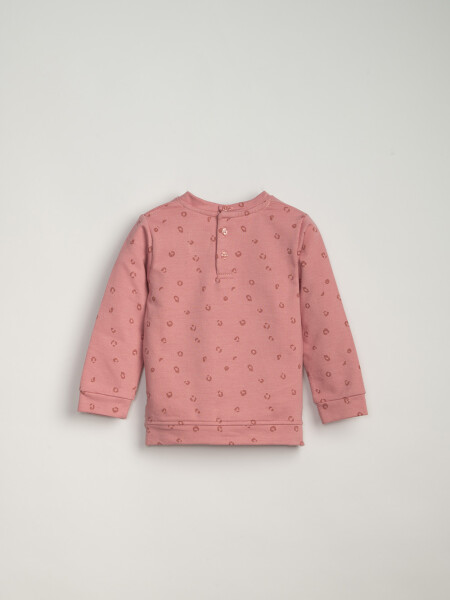 Buzo deportivo estampado Animal Rosa