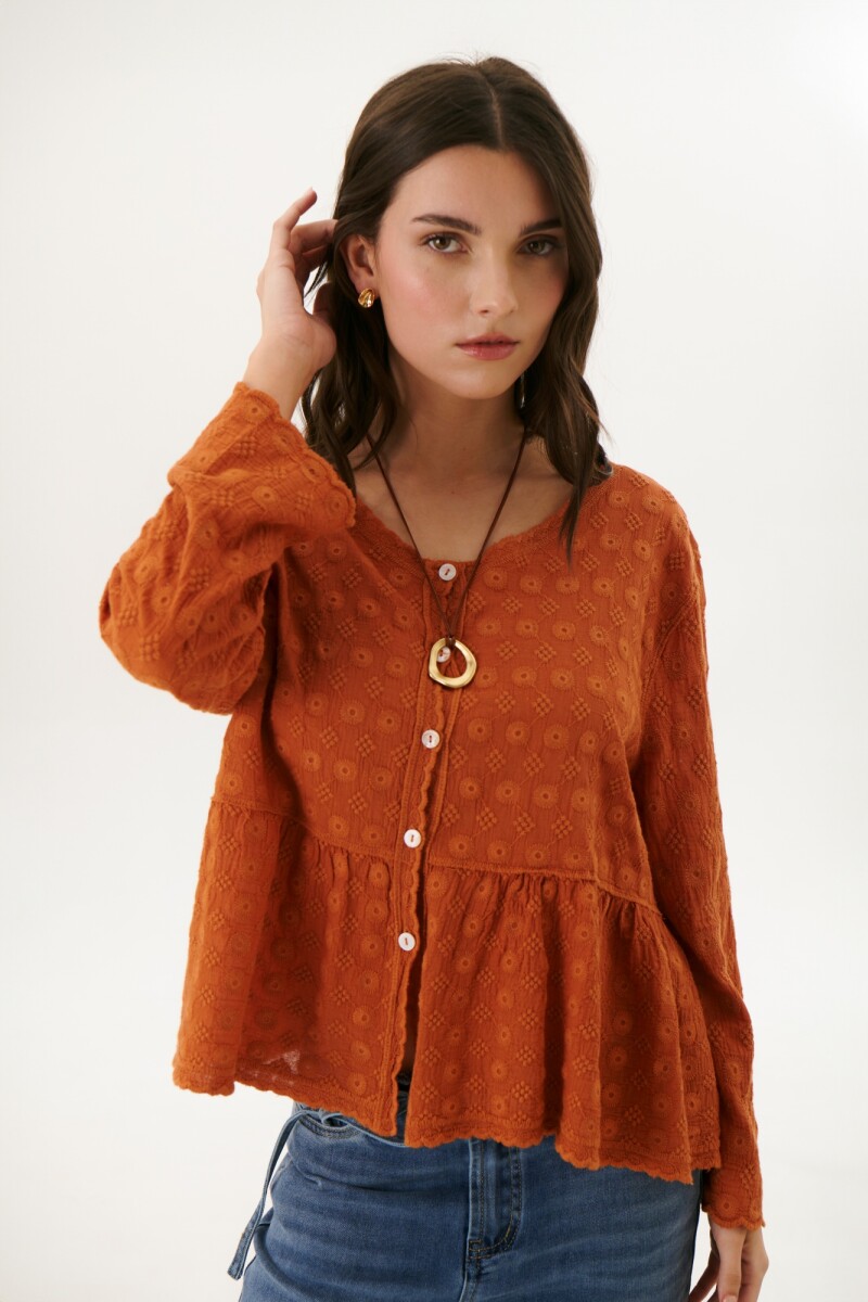 CAMISA BOHEME BRICK