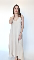 Vestido Yuki Beige