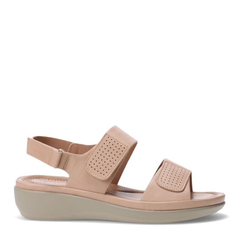 Sandalia de Mujer Lady Confort VENCE con dos tiras Beige