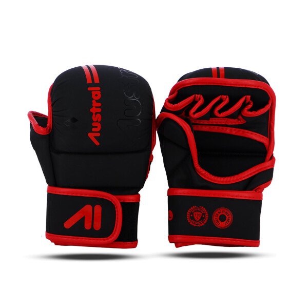 Austral Guante Mma Kaos - L Negro-rojo