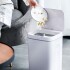 Papelera Cesto Basura Automatica 16l Basurero Sensor Color Variante Blanco