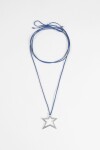 Collar estrella azul