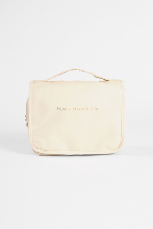 Organizador de viaje colgante beige