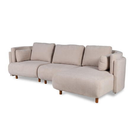 Rinconera Bangkok - Tela Microfibra - Chaise derecho 12072 (Beige)