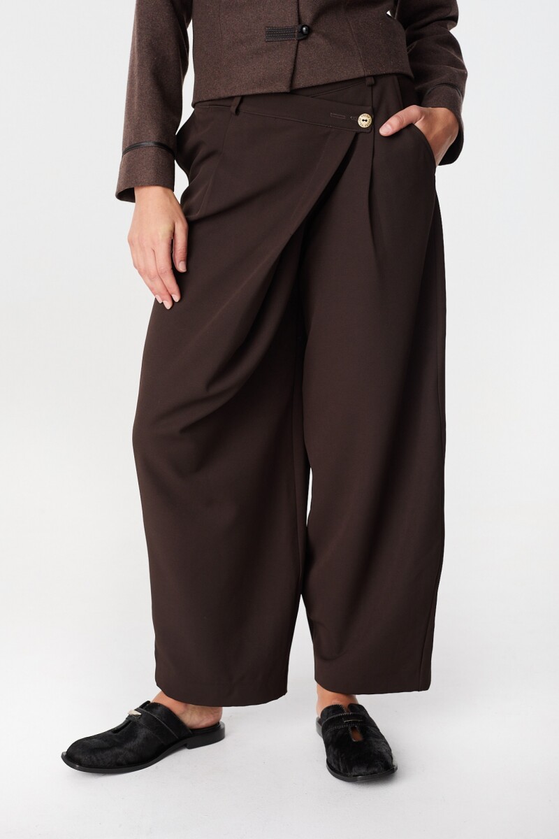 Pantalon Cruzado - Chocolate 