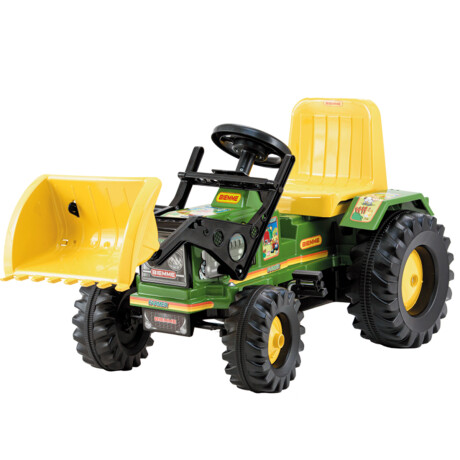 Auto Tractor Excavador A Pedal Infantil Hecho Brasil Verde