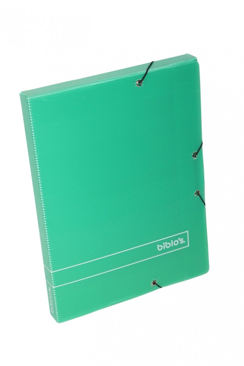 CARPETA PLASTICO CORRUGADO OFICIO 3 CM O 5 CM DE ANCHO - COLOR VERDE OFICIO 3 CM DE ANCHO 