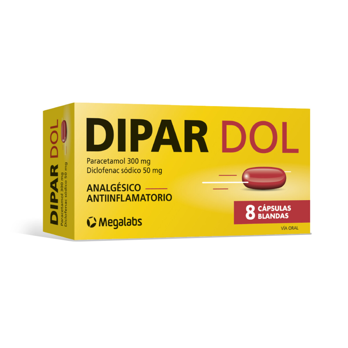 Dipar Dol 8 Cápsulas Blandas – Analgésico / Antiinflamatorio