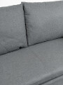 Sofá Alina, 2 Cuerpos Gris Oscuro