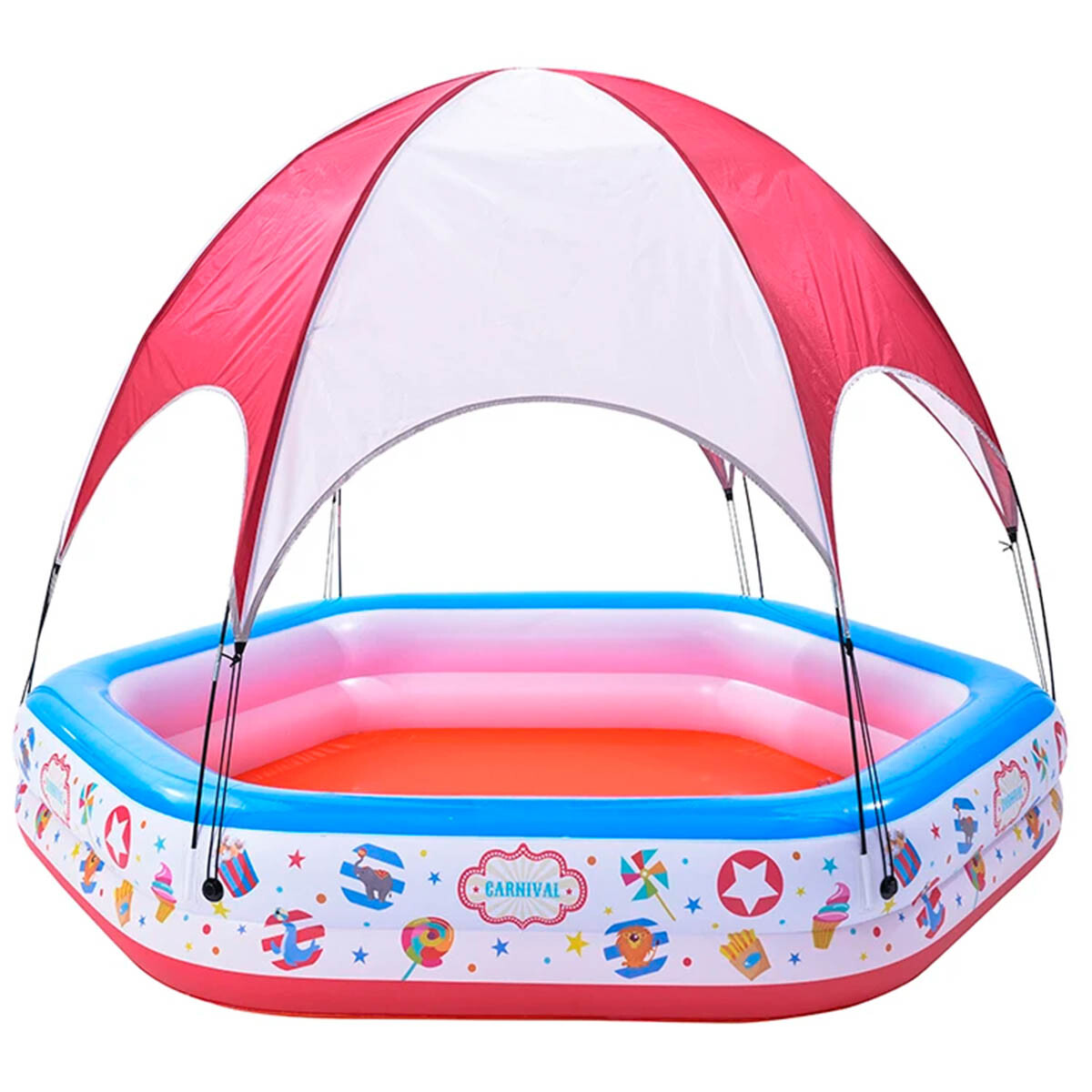 Piscina Con Techo Infantil Jilong Inflable 550 L 