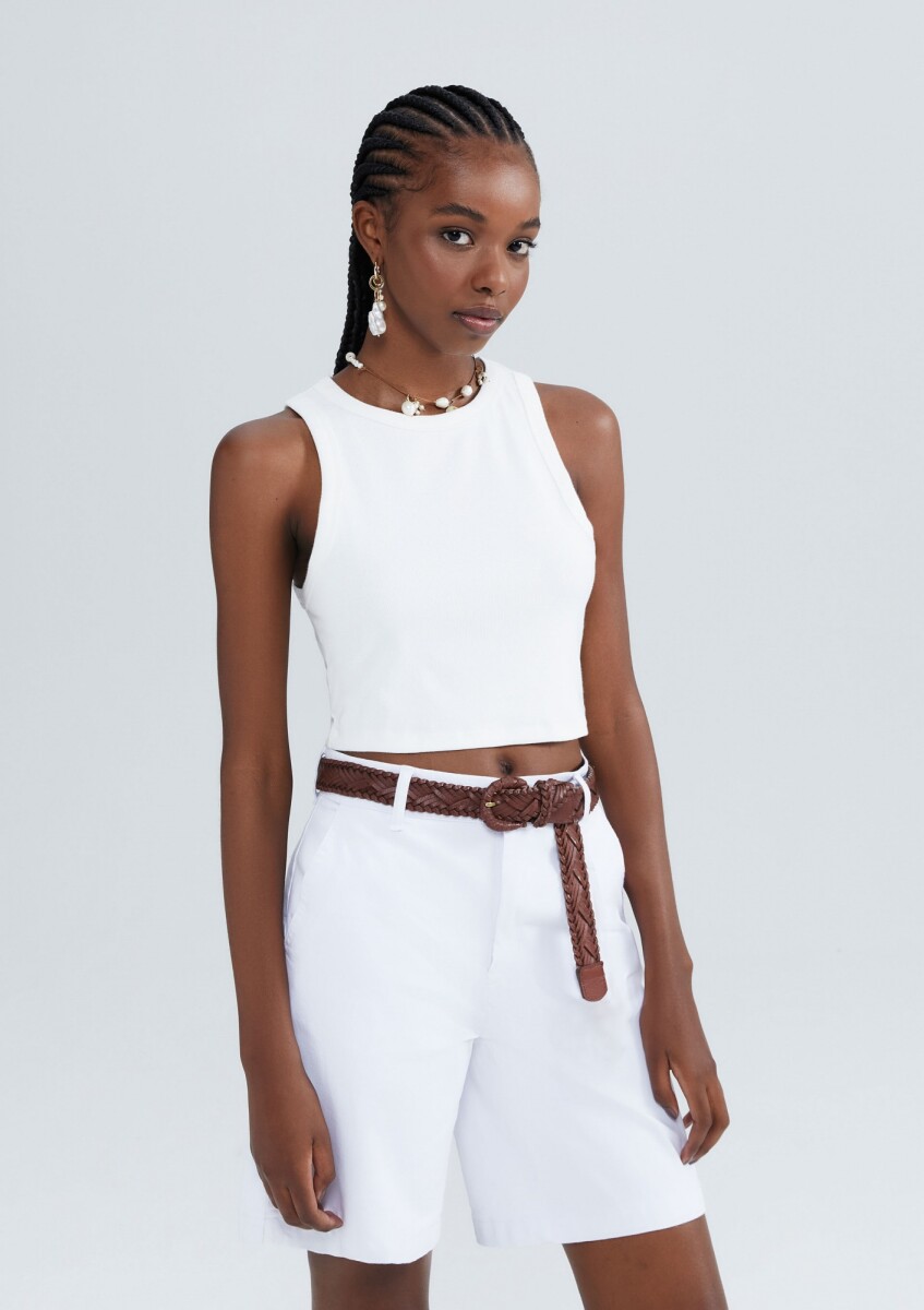BLUSA SM FEM - BEGE CLARO 