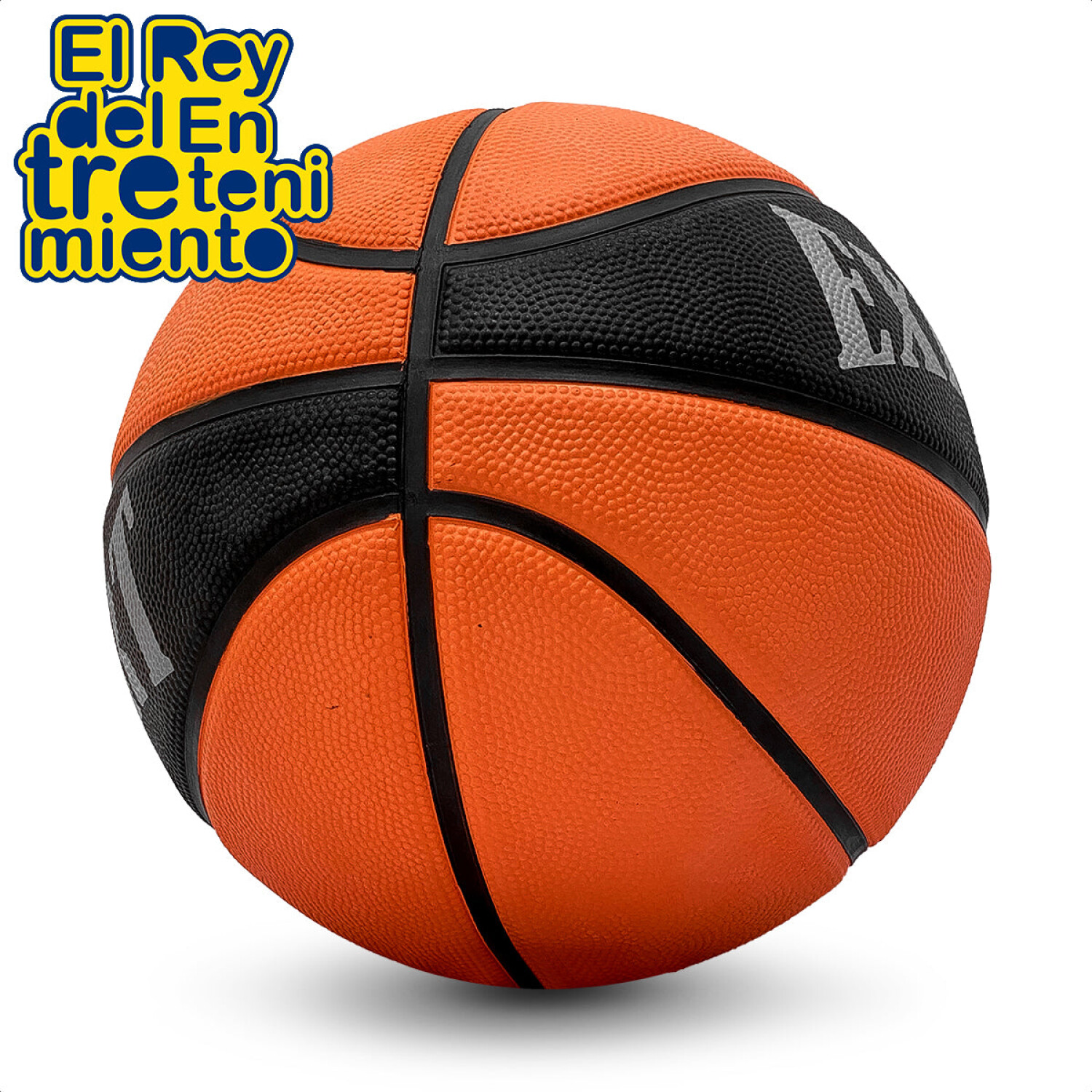 Balón de baloncesto oficial de goma, talla 7 (naranja)