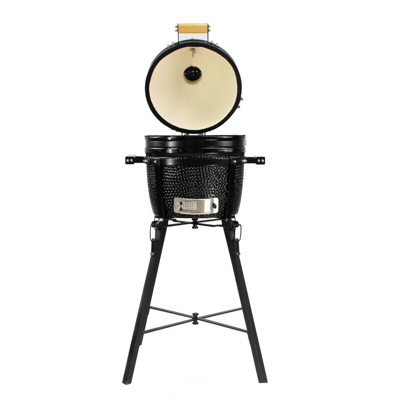 Kamado 13" Azul con soporte elevador de obsequio Kamado 13" Azul con soporte elevador de obsequio