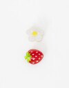 Broches Sets Fantasia Set De Broches Acrílico Frutas - Combinacion Multicolor