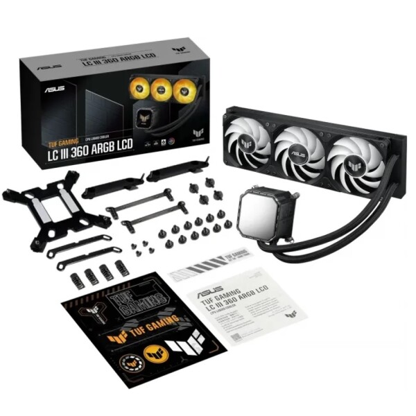 Cooler Líquido Asus Tuf Gaming Lc Iii 360 Argb Lcd Negro COOLER ASUS TUF LC III 360 ARGB LCD NEGR