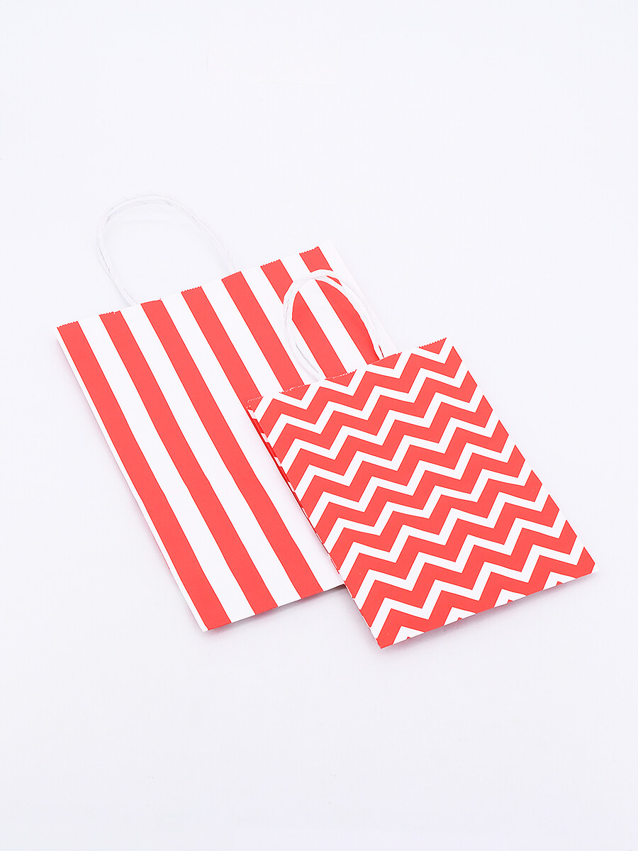 BOLSA REGALO LINEAS RED - ROJO 