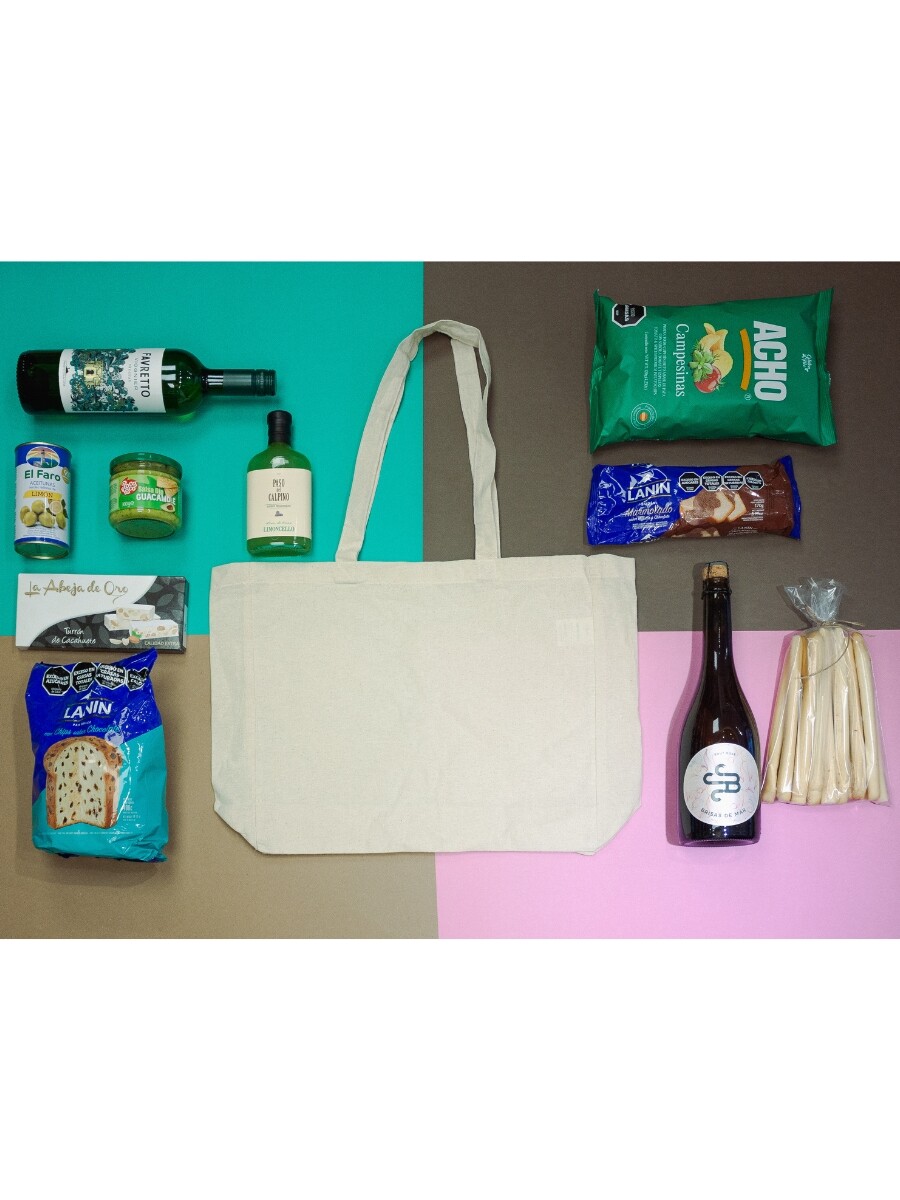 TOTE BAG CON ASAS y logo estampado 