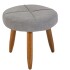 KIT 2 POLTRONA + PUFF HAVANA GRIS ROBLES Kit 2 Poltrona + Puff Havana Gris Robles