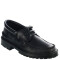 Zapatos Infantiles Croco Kids Leñador Colegial de Cuero Negro