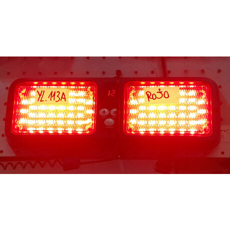 SEÑALIZACION - BALIZA LED LATERAL AMBULANCIA 12V ROJO DOBLE - SEÑALIZACION - BALIZA LED LATERAL AMBULANCIA 12V ROJO DOBLE -
