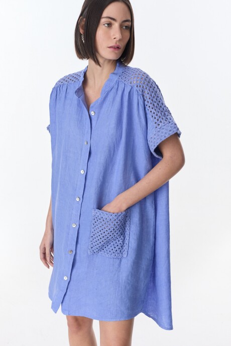 Vestido Camisero Ivy Azul