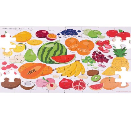 Puzzle madera frutas