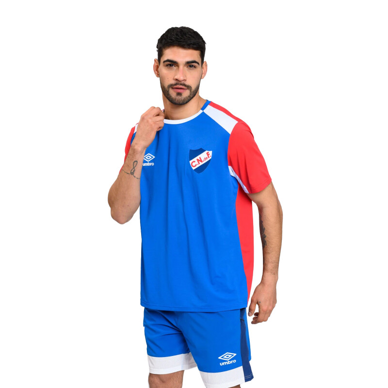 Remera de Hombre Umbro Nuo Nacional Azul Francia - Rojo