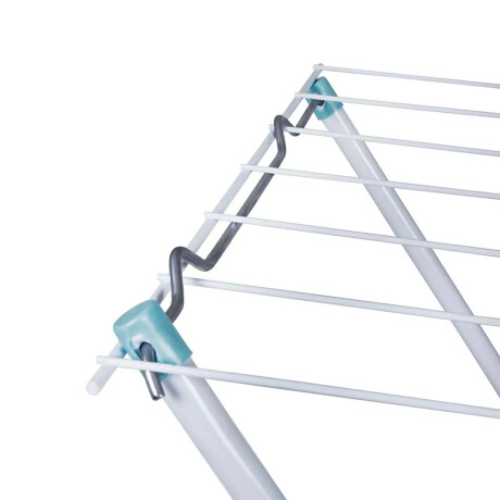 Set Tendedero Plegable Acero 5.04Mt + 2 Bolsas p/ Lavarropa Blanco