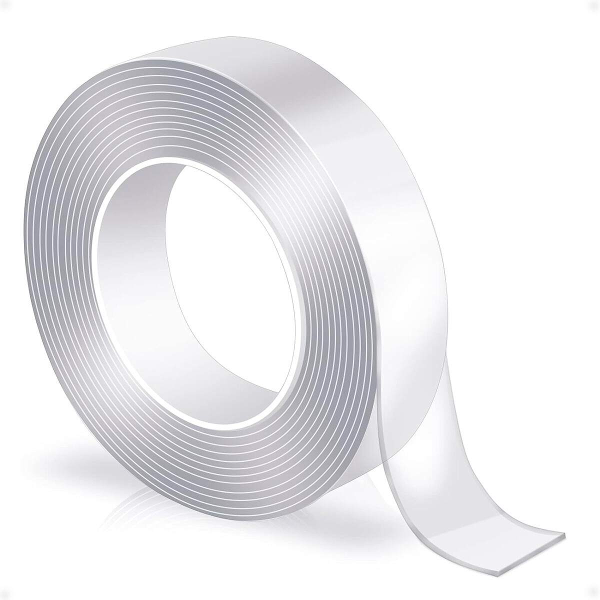 Cinta Adhesiva De Doble Cara Transparente - 3mts X 3 Cm X 2mm 
