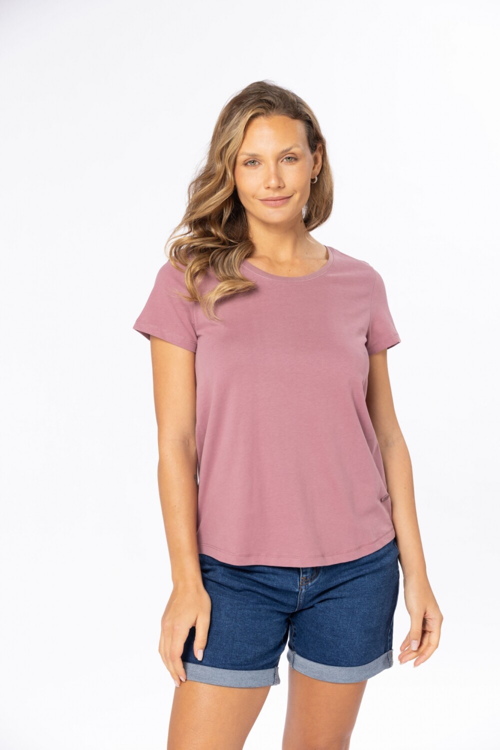 REMERA LISA Rosa oscuro