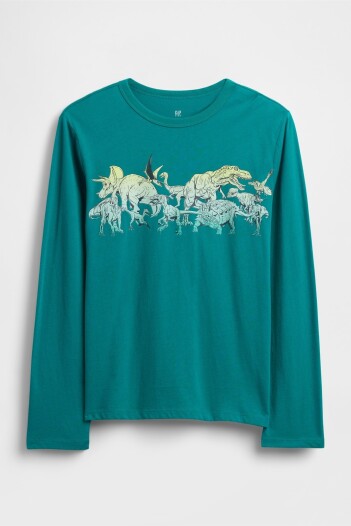 Remera Gráfico Niño Green Dino