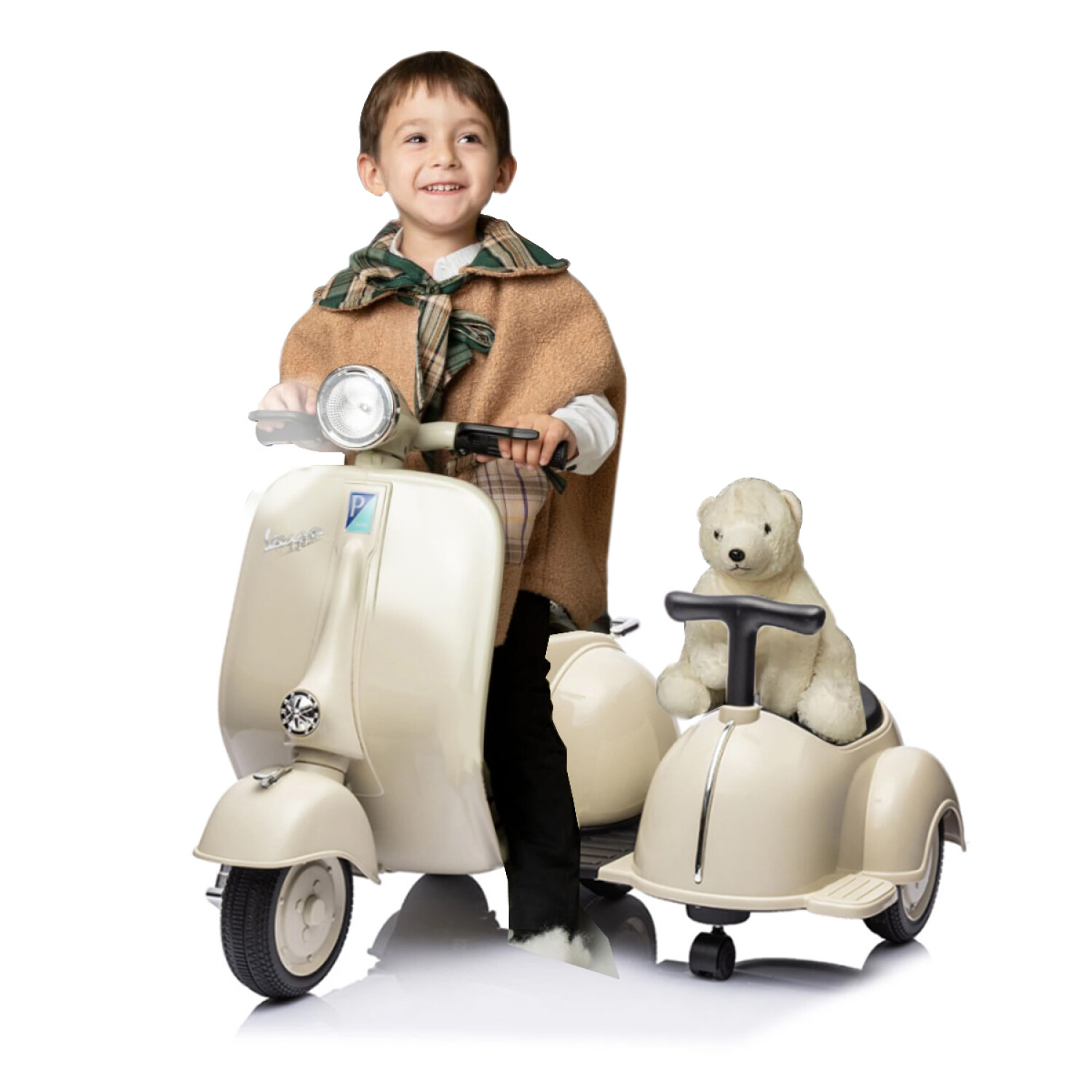 Moto A Bateria Ninos Vespa Con Sidecar MOTO ELECTRICA VESPA SIDECAR Dimm