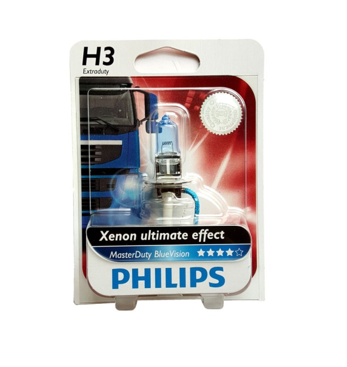 LAMPARA - HALOGENA 24V 70W H3 PK22S MASTER DUTY BLUE VISION PHILIPS 