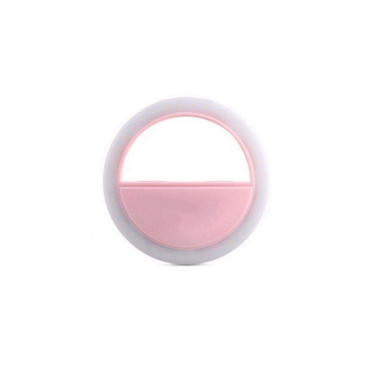 Aro de luz led para celular rosa 