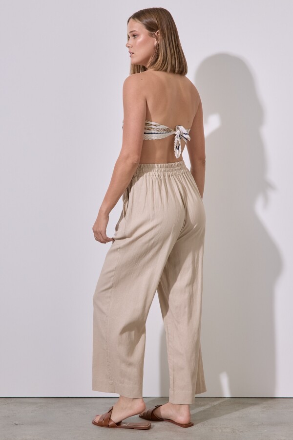 Pantalon Lino KHAKI