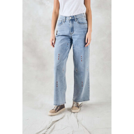 Jean Wide Bordado Jean