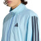 Campera de Hombre Adidas M 3S Wv Tt Zip Celeste - Azul