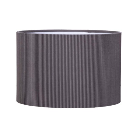 PANTALLA PAPEL GRIS PLISADA