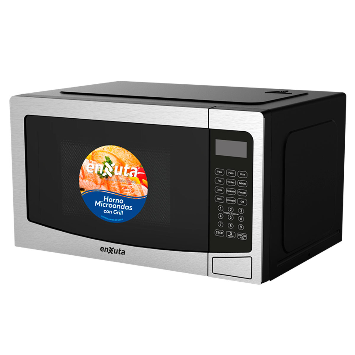 MICROONDAS ENXUTA MOENX0330DGI- 30L Digital Inox.c/Grill 